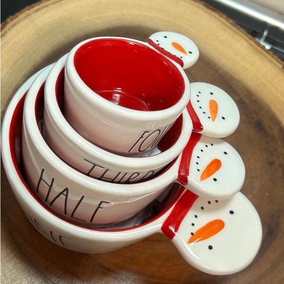 Rae Dunn Snowman Measuring Cups New - Picture 3 of 3